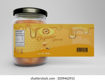 Unique Honey Product Label Packaging Design