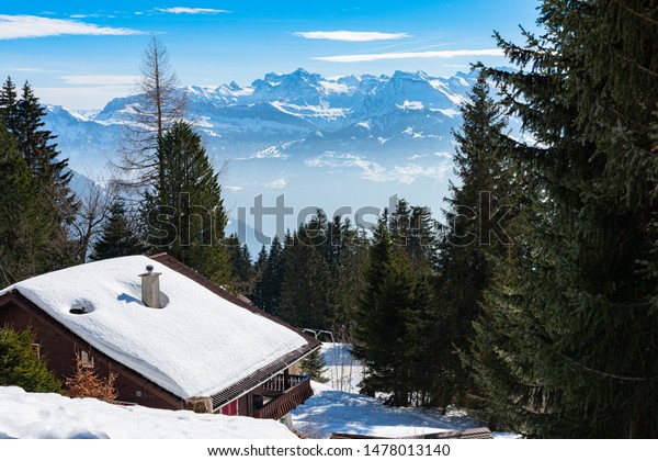 Unique Panoramic Alpine Skyline View Rigi Stock Photo Edit Now