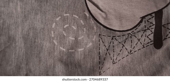 Unique pattern on the cloth