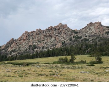 Unique Rock Feature Near Ross Lake In The Wind River Range Bear Dubois, Wyoming