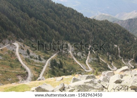 A unique rocky road located high in the Rila Mountains - Bulgaria