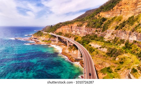 Unique Sea Cliff Bridge On The Grand Pacific Drive 