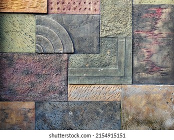 Unique stone wall background texture pattene with unique colors