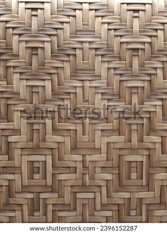 A unique texture of bamboo handcraft pattern.