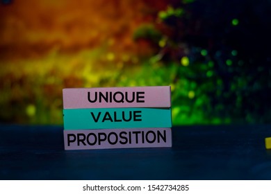 Unique Value Proposition - UVP Text On Sticky Notes Isolated On Office Desk