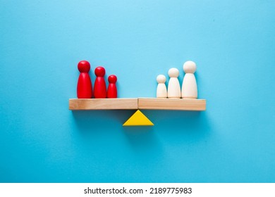 Uniqueness, balance, leadership and competition concept. - Shutterstock ID 2189775983