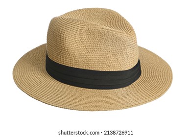 Unisex Wide Brim Straw Panama Fedora Summer Beach Sun Straw Hat For Women