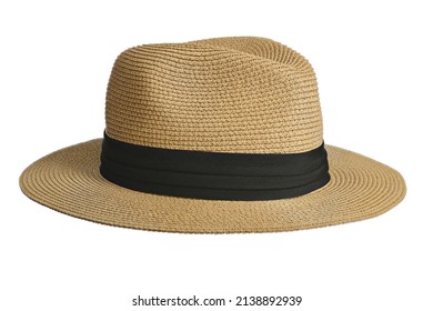 Unisex Wide Brim Straw Panama Fedora Summer Beach Sun Straw Hat For Women