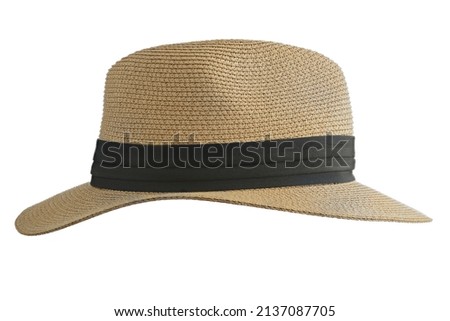 Unisex Womens Mens Wide Brim Straw Panama Hat Fedora Summer Beach Sun Hat Straw Hat for Women