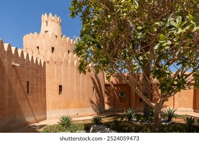 United Arab Emirates - Al Ain - Al Ain Palace Museum - Tower and Courtyard - Powered by Shutterstock