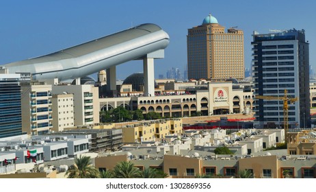 United Arab Emirates, Dubai: November 10 2018: Outside View Of Dubai Indoor Ski Resort At Mall Of Emirates