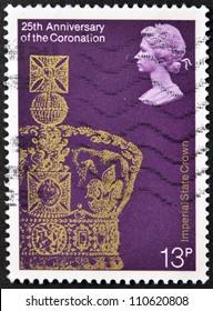 UNITED KINGDOM - CIRCA 1978: A Stamp Printed In Great Britain Shows Imperial State Crown, Circa 1978