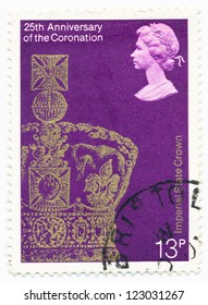 UNITED KINGDOM - CIRCA 1978: A Stamp Printed In United Kingdom Shows Imperial State Crown, Circa 1978