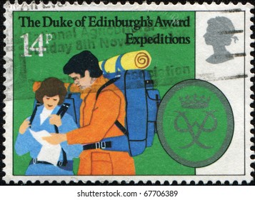 UNITED KINGDOM - CIRCA 1981: A British Used Postage Stamp Depicting The Duke Of Edinburgh's Award Expedition, Circa 1981