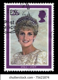 UNITED KINGDOM - CIRCA 1997: A Stamp Printed In The UK Shows Princess Diana, Circa 1997