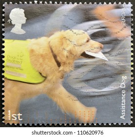 UNITED KINGDOM - CIRCA 2008: A Stamp Printed In Great Britain Shows Assistance Dog, Circa 2008