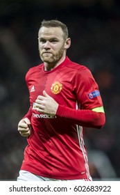 UNITED KINGDOM, MANCHESTER - November 24th 2016:  Wayne Rooney During The UEFA Europa League Match Manchester United - Feyenoord