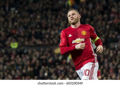 UNITED KINGDOM, MANCHESTER - November 24th 2016: Wayne Rooney During The UEFA Europa League Match Manchester United - Feyenoord