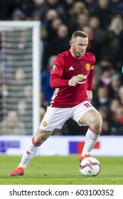 UNITED KINGDOM, MANCHESTER - November 24th 2016: Wayne Rooney, During The UEFA Europa League Match Manchester United - Feyenoord