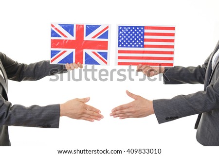 United Kingdom & USA Flags