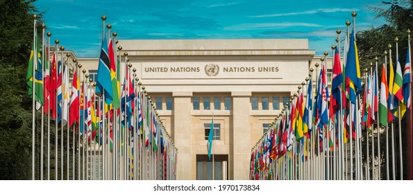 Edificio de las Naciones Unidas en Ginebra Suiza