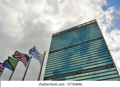 The United Nations Building In New York City, Home Of The UN Security Council.