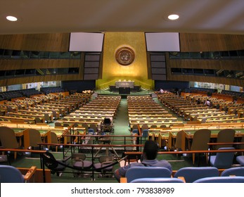 United Nations General Assembly In New York Plenary Hall In New York State On May 20, 2009