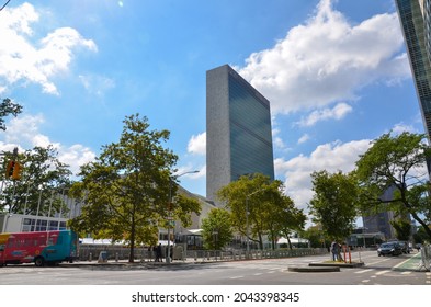 The United Nations Plaza In New York City On September 18, 2021.