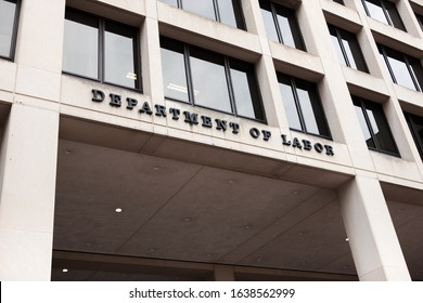 United Stated Department of Labor building in Washington DC - Shutterstock ID 1638562999