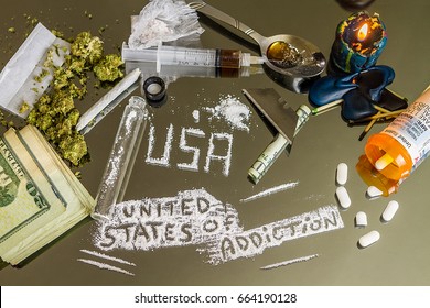 The United States Of Addiction.  America's Epidemic Drug/Opiate Crisis Crosses All Social Groups And Geopolitical Classes