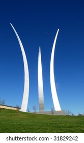 The United States Air Force Memorial.  A Monument To Pilots In Washington.