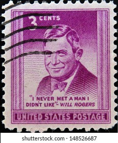 UNITED STATES OF AMERICA - CIRCA 1948 - A Stamp Printed In USA Showing William Penn Adair 