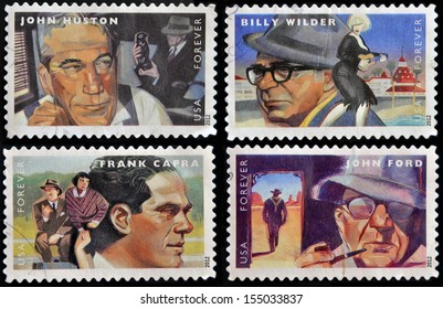 UNITED STATES OF AMERICA - CIRCA 2012: stamps printed in USA dedicated to the Great Film Directors First-Class Forever, circa 2012 