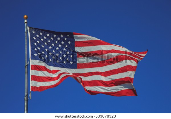 United States America Flag Waving Clear Stock Photo Edit Now 533078320