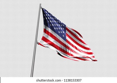 United States Of America (USA) Flag Waving Stock Image