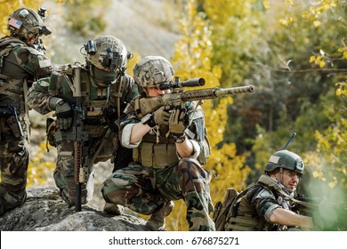 United States Army ranger during the military operation. Law and military concept