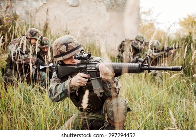 United States Army Rangers During Military Stock Photo 297294452 ...