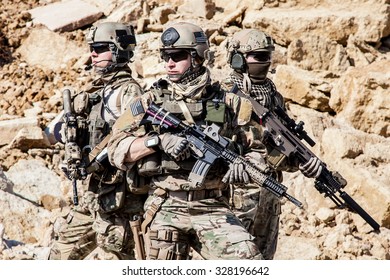 United States Army Rangers In The Mountains