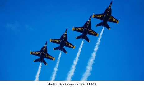 United States blue angels air show formation - Powered by Shutterstock