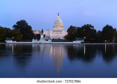 The United States Capitol Building On A Sunny Day. Washington D.C., U.S.A.