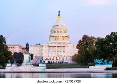 The United States Capitol Building On A Sunny Day. Washington D.C., U.S.A.