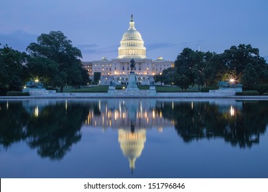 United States Capitol Building at Twilight