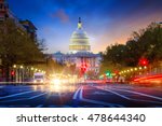 The United States Capitol building in Washington DC