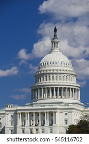 Washington Dc Us Capitol Building Cloudy Stock Photo 109755791 ...