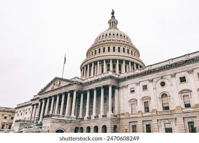 United States Capitol Scenic Snow Sunset - Powered by Shutterstock