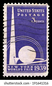 UNITED STATES - CIRCA 1939: A United States Postage Stamp Celebrating The New York World's Fair, Circa 1939.