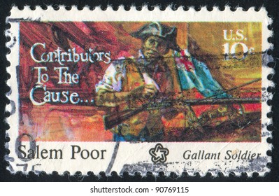 UNITED STATES - CIRCA 1975: A Stamp Printed By United States Of America, Shows Salem Poor, Circa 1975