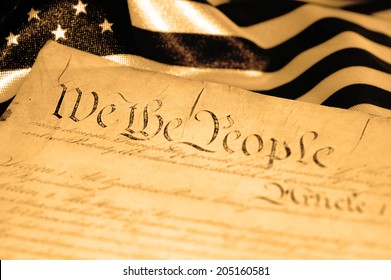 United States Declaration Of Independence, Sepia Tone, SOFT FOCUS