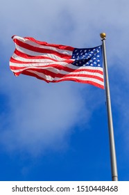 United States Flag Over Naval Base Point Loma.