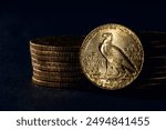 United States Gold coin, 1913 Two and Half Dollars Coin, Indian Head Gold, Quarter Eagle